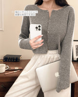 【MADE】Rib Crop Cardigan
