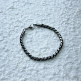 Oxidized Twist Chain Bracelet