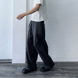 Charcoal Draped Trousers