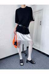 Loose Fit Boxy Round Short-Sleeved T-Shirt