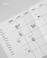 Animal Drawing Writable Paper Kiss Cut Tape