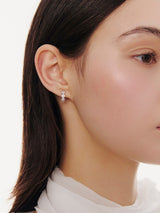 26SS★ Essence Silver (W) Moissanite Eclat One-Touch Earrings
