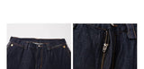 FMACM Checkered Spliced Bare Denim Trousers