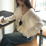 [MADE] Leeds loose fit V-neck cardigan