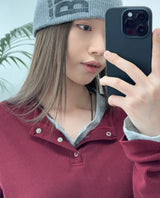 ケインヘンリーネックコットン長袖Tシャツ