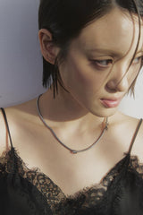 Flat round necklace