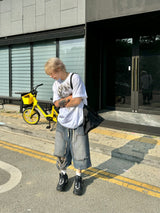 ダーディーロービンテージブルーハーフパンツ1C