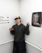 No.1333 メッシュフードシンジップアップ (3color)