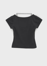 [MADE] ピエタホルターレイヤード半袖Tシャツ (Modal 38%)