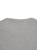 Henley neck sleeveless tee