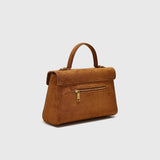 Suede Faux Leather Vintage Tote Cross Bag