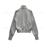Tay Cross Stud Unbalanced Zip-Up