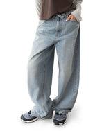 Tendi Fold-Over Wide Jeans
