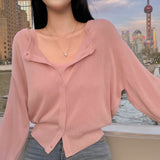 [MADE] Bali, see-through camisole cardigan setup
