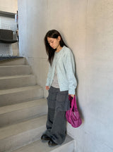 Batty Wool Knit Round Cardigan