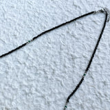 Obsidian Green Bead Necklace