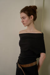 Comfort off-shoulder top_black