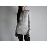 【MADE】contour hoodie t, white melange