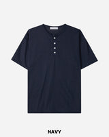Day Henley neck Crop Short sleeve T