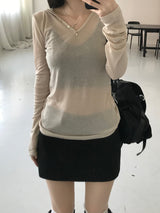 ミニクロットスカートパンツ (2 colors)