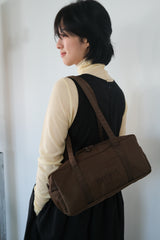 compact duffle bag (brown)