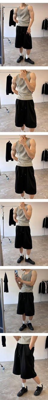 [Unisex] Bermuda sweat pants(2color)