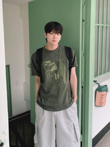 シャンハイキャットショートスリーブTシャツ