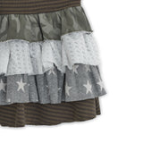 Cancan layered skirt (Brown)
