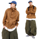 オーバーサイズヴィンテージフード付きフィールドジャケット