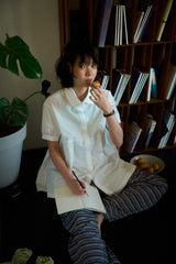 Melo Shirring Blouse (2color)