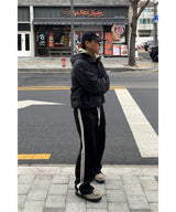 [ 1+1 ] ツーラインワイドパンツ