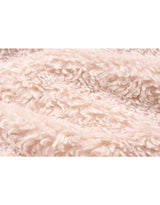 Melissa Teddy Bear Double Button Fur Shearling Midi coat Baby Pink