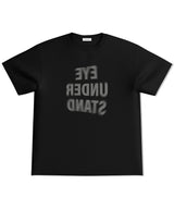 リバースロゴハーフTシャツ (ブラック)
