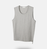 Urban Slit Layered Cotton Sleeveless Nashi