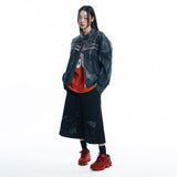 ENOE Patch Sweat Bermuda Pants - BLACK