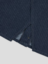 Non-Fade Wrap Slash Denim Jacket