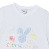 25SS TWINKLE JEWELRY BUNNY WOMAN SHORT SLEEVE T-SHIRT WHITE