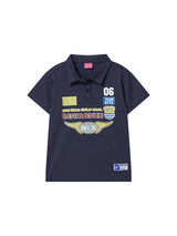 レーシングピケポロシャツ (NAVY)