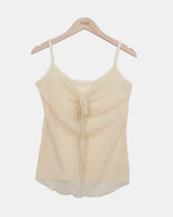 Toriz Lace Double-Layer Sleeveless Top