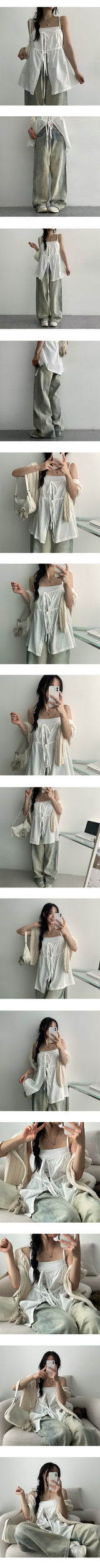 [Front and back!] パフィーリボンビスチェ(2 colors)