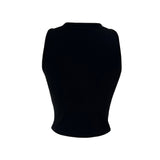 ブラッシュペインティングカラースキームセルフィーノースリーブタンクトップ (3 colors)
