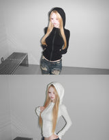laconic hoodie zip-up(2 color)