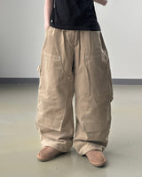 Movan peach brushed carpenter pants