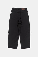 ミドルローカットピンタックワイドパンツ