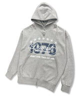 1976 Vintage Crack Twoway Hoodie Zip-Up_Gray