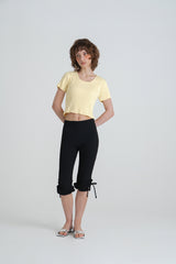 Ribbed half knit_yellow