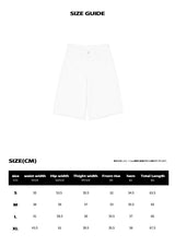 BTB : スナップ ボタン バミューダ ショーツ [SOFT WHITE]