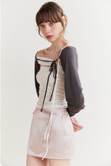 FAIRY HALTER TOP white