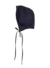 Checkboard bonnet (navy)