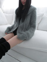 winter knit hoodie